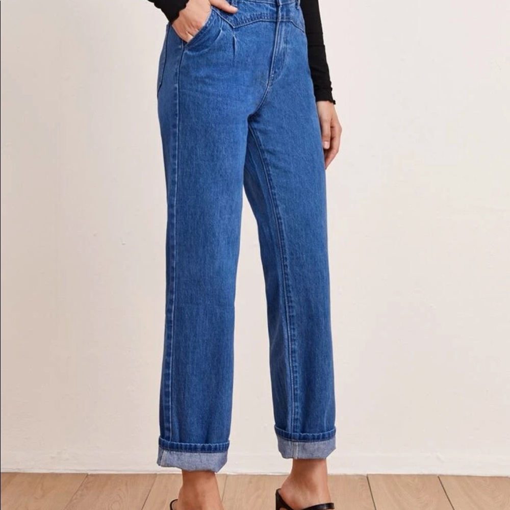 High waist straight Leg Jeans